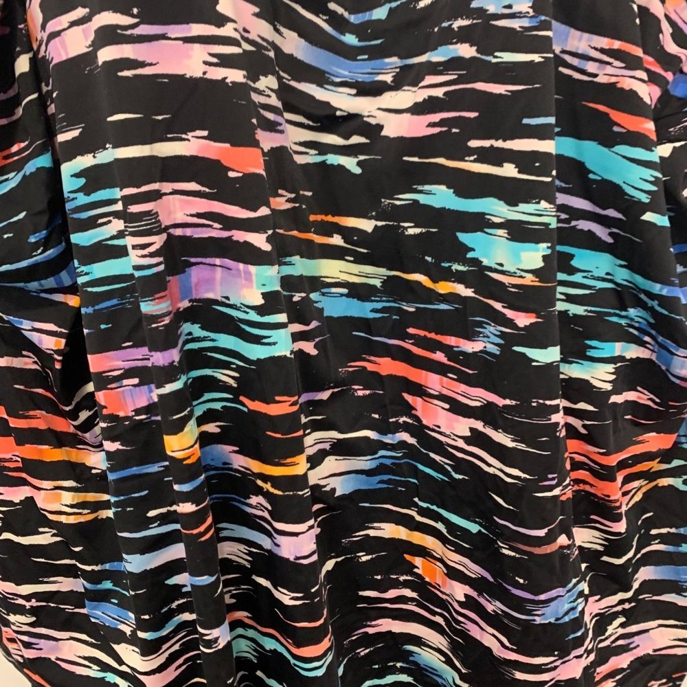 Trimshaper Women's Ruffled Layered Swim Dress Size 30 Rainbow colors - Picture 3 of 15